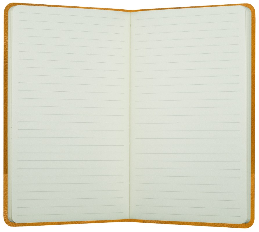 Notizbuch DIN A5 schmal (gebunden) | Echtleder | VINTAGE hellbraun